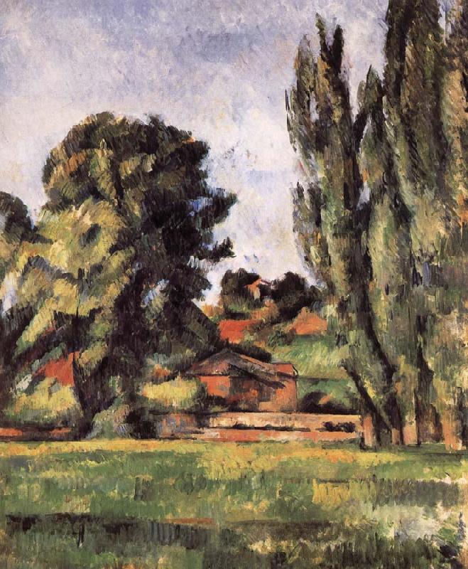 Paul Cezanne landscape has Baiyang Germany oil painting art